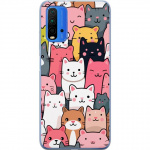 Mobile case for Xiaomi Redmi 9T with Cat pattern design