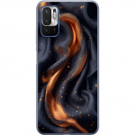 Mobile case for Xiaomi Redmi Note 10 5G with Fiery silk design