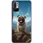 Mobile case for Xiaomi Redmi Note 10 5G with Happy Dog design