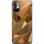 Mobile case for Xiaomi Redmi Note 10 5G with 3D Gold design