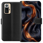 Wallet case for Xiaomi Redmi Note 10 Pro with Fiery silk design Wallet case for Xiaomi Redmi Note 10 Pro with Fiery silk design