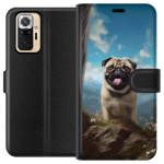 Wallet case for Xiaomi Redmi Note 10 Pro with Happy Dog design