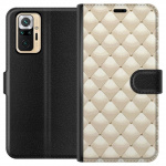 Wallet case for Xiaomi Redmi Note 10 Pro with Gold shine design