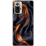 Mobile case for Xiaomi Redmi Note 10 Pro with Fiery silk design