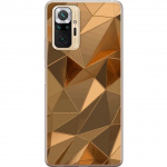 Mobile case for Xiaomi Redmi Note 10 Pro with 3D Gold design