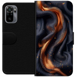 Wallet case for Xiaomi Redmi Note 10S with Fiery silk design