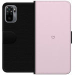 Wallet case for Xiaomi Redmi Note 10S with Heart design