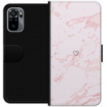 Wallet case for Xiaomi Redmi Note 10S with Pink Heart design