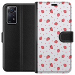 Wallet case for Xiaomi Redmi Note 11 Pro 5G with Strawberries design