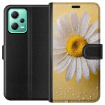 Wallet case for Xiaomi Redmi Note 12 with Porslinsblomma design