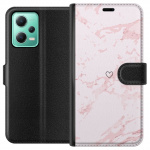 Wallet case for Xiaomi Redmi Note 12 with Pink Heart design Wallet case for Xiaomi Redmi Note 12 with Pink Heart design