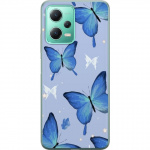 Mobile case for Xiaomi Redmi Note 12 with Blue butterflies design Mobile case for Xiaomi Redmi Note 12 with Blue butterflies design