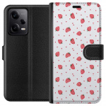 Wallet case for Xiaomi Redmi Note 12 Pro with Strawberries design Wallet case for Xiaomi Redmi Note 12 Pro with Strawberries design