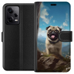 Wallet case for Xiaomi Redmi Note 12 Pro with Happy Dog design Wallet case for Xiaomi Redmi Note 12 Pro with Happy Dog design