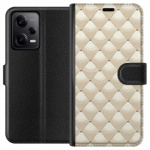 Wallet case for Xiaomi Redmi Note 12 Pro with Gold shine design