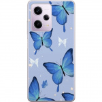 Mobile case for Xiaomi Redmi Note 12 Pro with Blue butterflies design