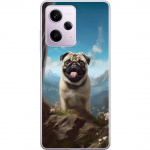 Mobile case for Xiaomi Redmi Note 12 Pro with Happy Dog design Mobile case for Xiaomi Redmi Note 12 Pro with Happy Dog design