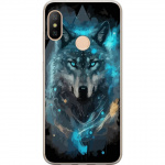 Mobile case for Xiaomi Redmi 6 Pro with Wolf design