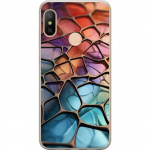 Mobile case for Xiaomi Redmi 6 Pro with Metallic pattern design