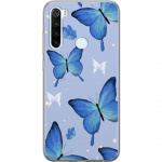 Mobile case for Xiaomi Redmi Note 8 with Blue butterflies design