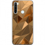 Mobile case for Xiaomi Redmi Note 8 with 3D Gold design