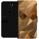 Wallet case for Xiaomi Redmi Note 8 Pro with 3D Gold design