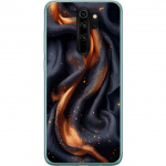 Mobile case for Xiaomi Redmi Note 8 Pro with Fiery silk design