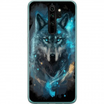 Mobile case for Xiaomi Redmi Note 8 Pro with Wolf design