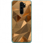 Mobile case for Xiaomi Redmi Note 8 Pro with 3D Gold design