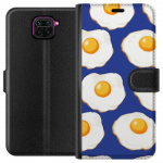 Wallet case for Xiaomi Redmi Note 9 with Fried eggs design