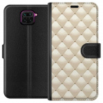 Wallet case for Xiaomi Redmi Note 9 with Gold shine design