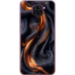 Mobile case for Xiaomi Redmi Note 9 with Fiery silk design