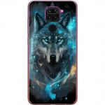 Mobile case for Xiaomi Redmi Note 9 with Wolf design