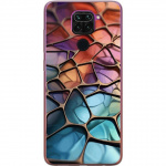 Mobile case for Xiaomi Redmi Note 9 with Metallic pattern design