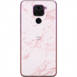 Mobile case for Xiaomi Redmi Note 9 with Pink Heart design