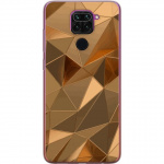 Mobile case for Xiaomi Redmi Note 9 with 3D Gold design
