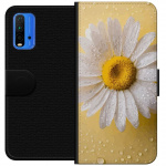 Wallet case for Xiaomi Redmi Note 9 4G with Porslinsblomma design