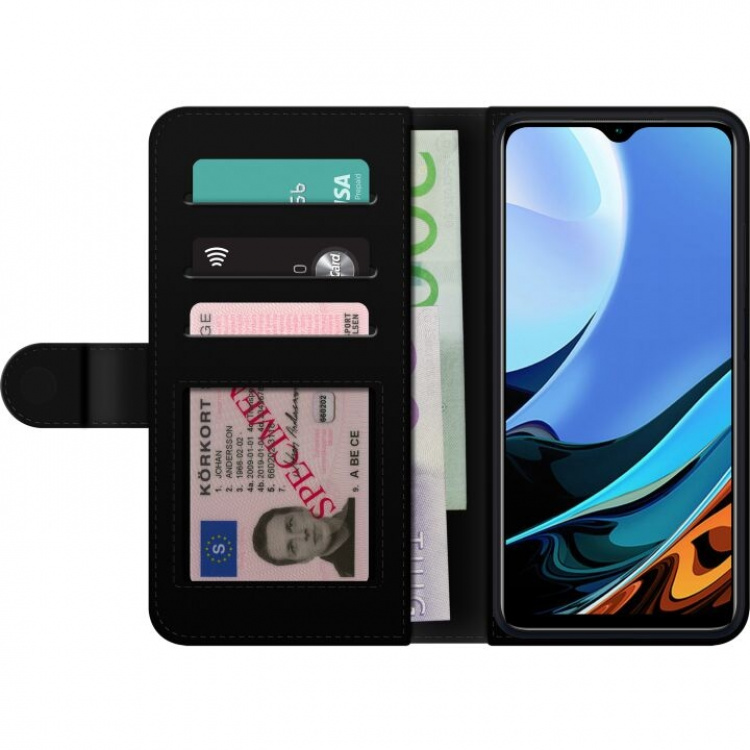 Wallet case for Xiaomi Redmi Note 9 4G with Wolf design Wallet case for Xiaomi Redmi Note 9 4G with Wolf design