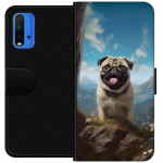 Wallet case for Xiaomi Redmi Note 9 4G with Happy Dog design Wallet case for Xiaomi Redmi Note 9 4G with Happy Dog design