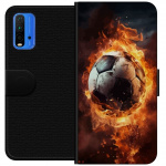 Wallet case for Xiaomi Redmi Note 9 4G with Football design
