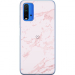 Mobile case for Xiaomi Redmi Note 9 4G with Pink Heart design