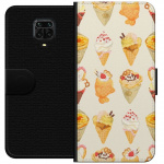 Wallet case for Xiaomi Redmi Note 9S with Glassy design