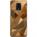 Mobile case for Xiaomi Redmi Note 9S with 3D Gold design