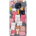 Mobile case for Xiaomi Redmi Note 9T with Cat pattern design