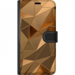 Wallet case for ZTE Blade V50 Vita with 3D Gold design