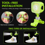 Laddningsbara LED-lampor för skor - Perfekt för kvällslöpning & utomhusaktiviteter!