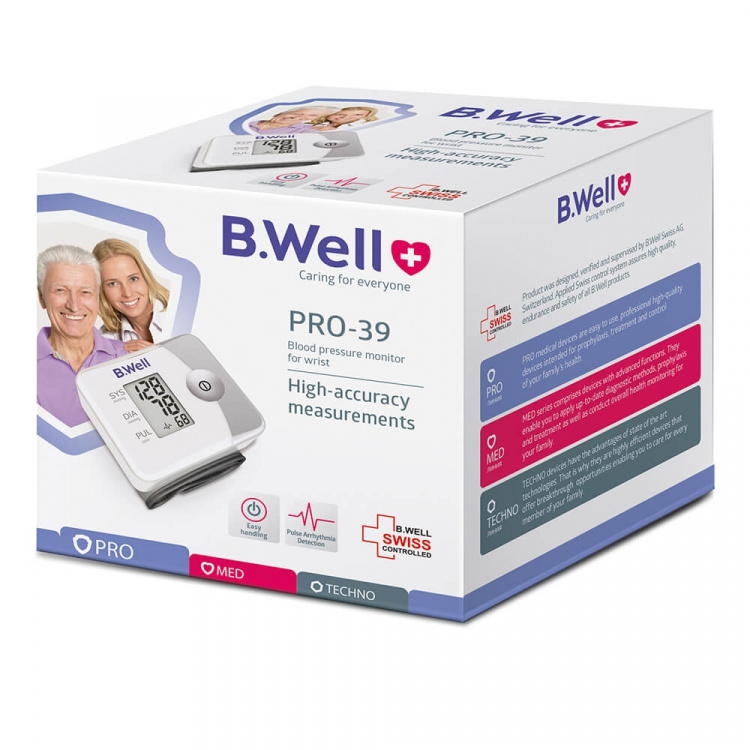 B.WELL B P Monitor Pro-39 Wrist, One Mem