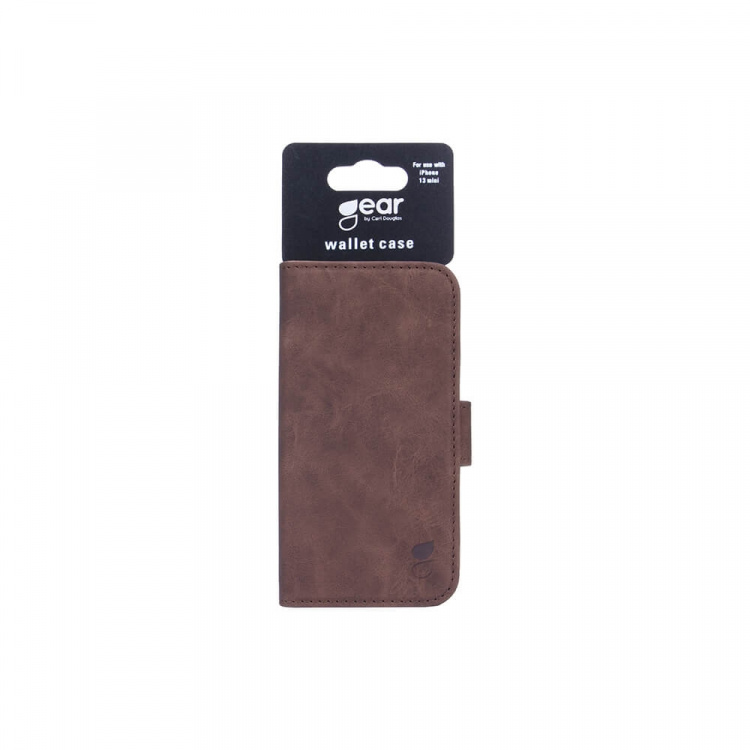 Gear Wallet Case Brown - iPhone 13 Mini