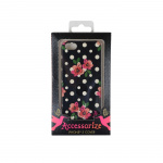 ACCESSORIZE Wallet iPhone4 Polka Black