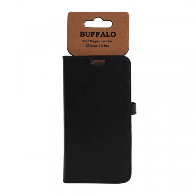 Buffalo Wallet Case Black - iPhone 13 Pro